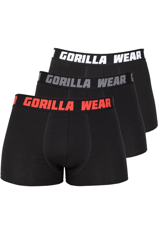 Gorilla Wear Boxershorts 3-Pack - Black