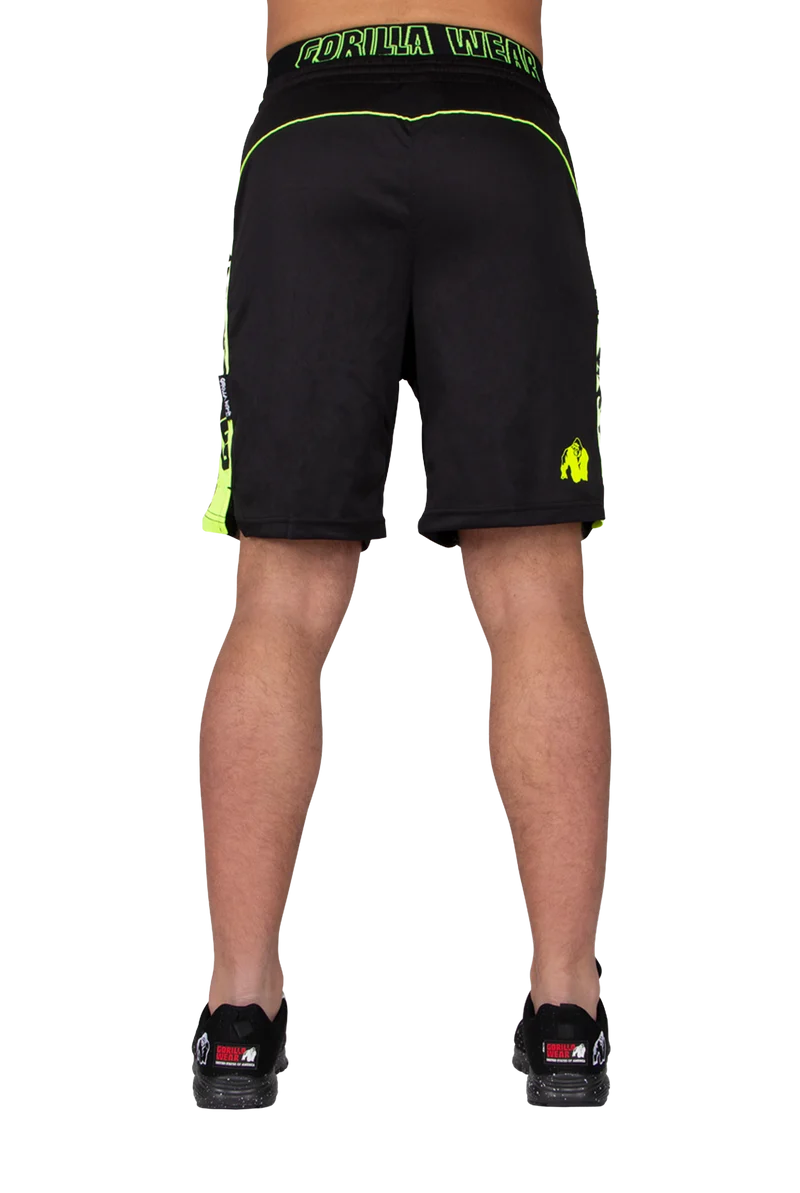 Shelby Shorts - Black/Neon Lime