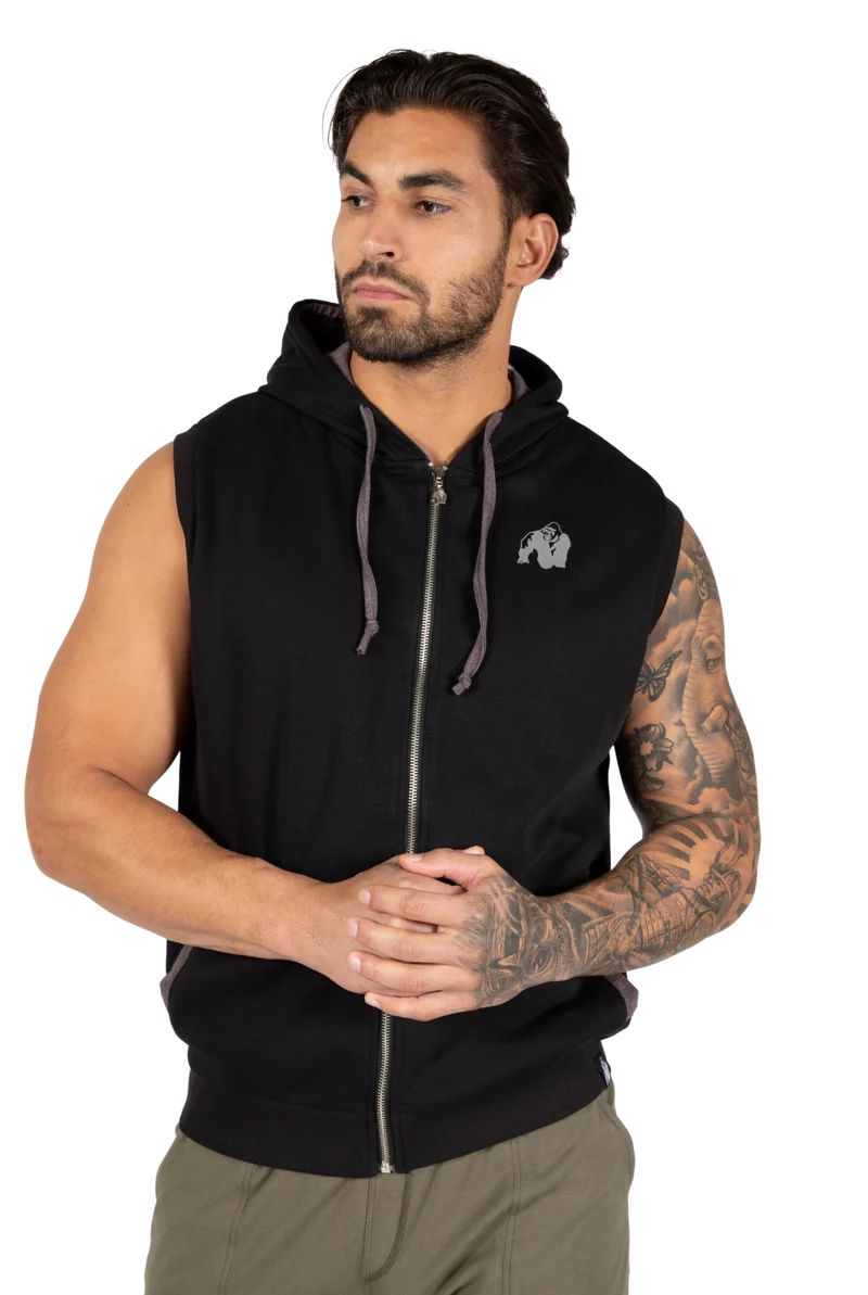 Springfield S/L Zipped Hoodie - Black