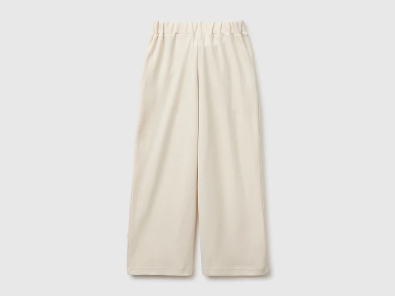 Hose mit Gürtel aus warmer Baumwolle