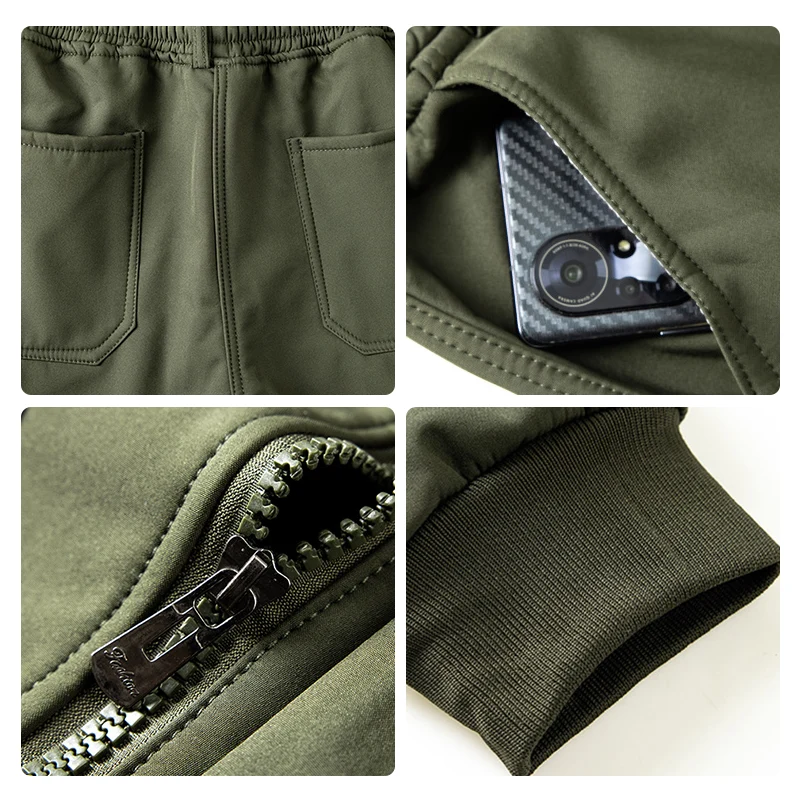 Herren Outdoor-Set mit Jacke und Hose | Gefüttert, winddicht, wasserabweisend und mit mehreren Taschen