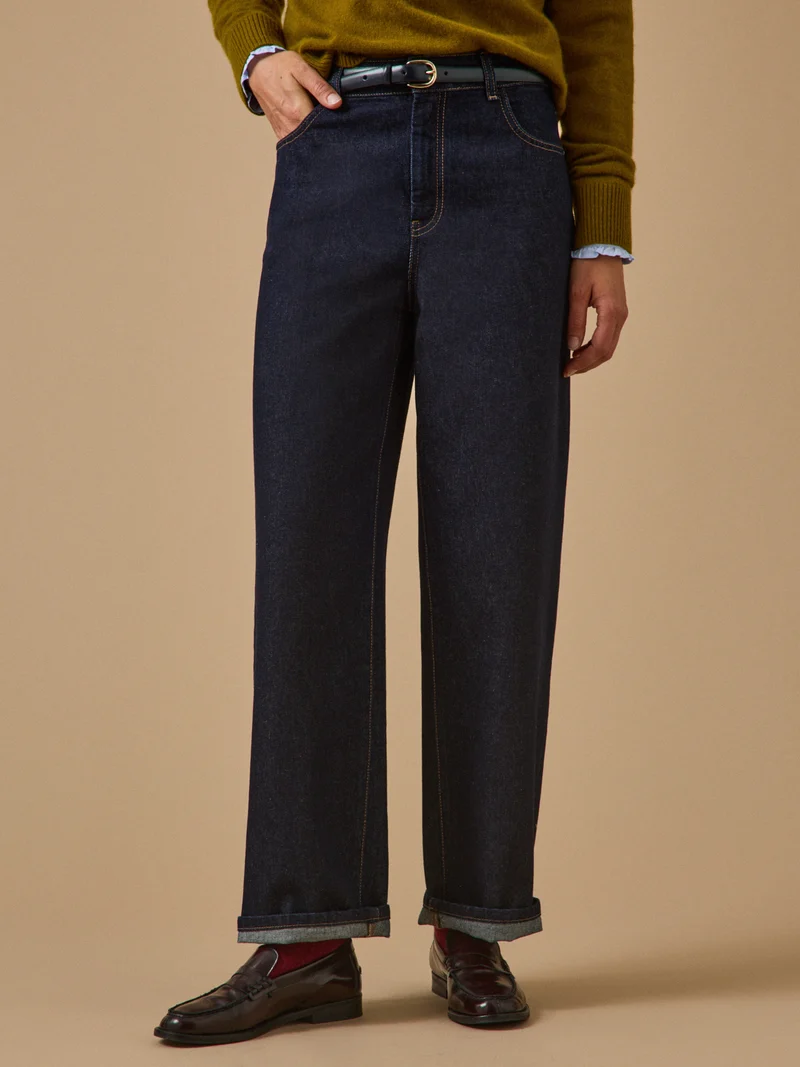 Damen-Jeans mit weitem Bein Émilia aus Bio-Baumwolle