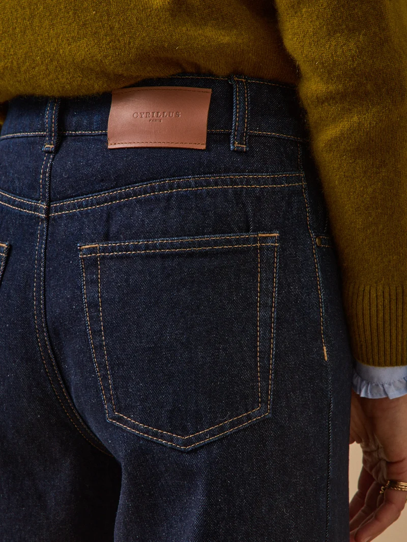 Damen-Jeans mit weitem Bein Émilia aus Bio-Baumwolle