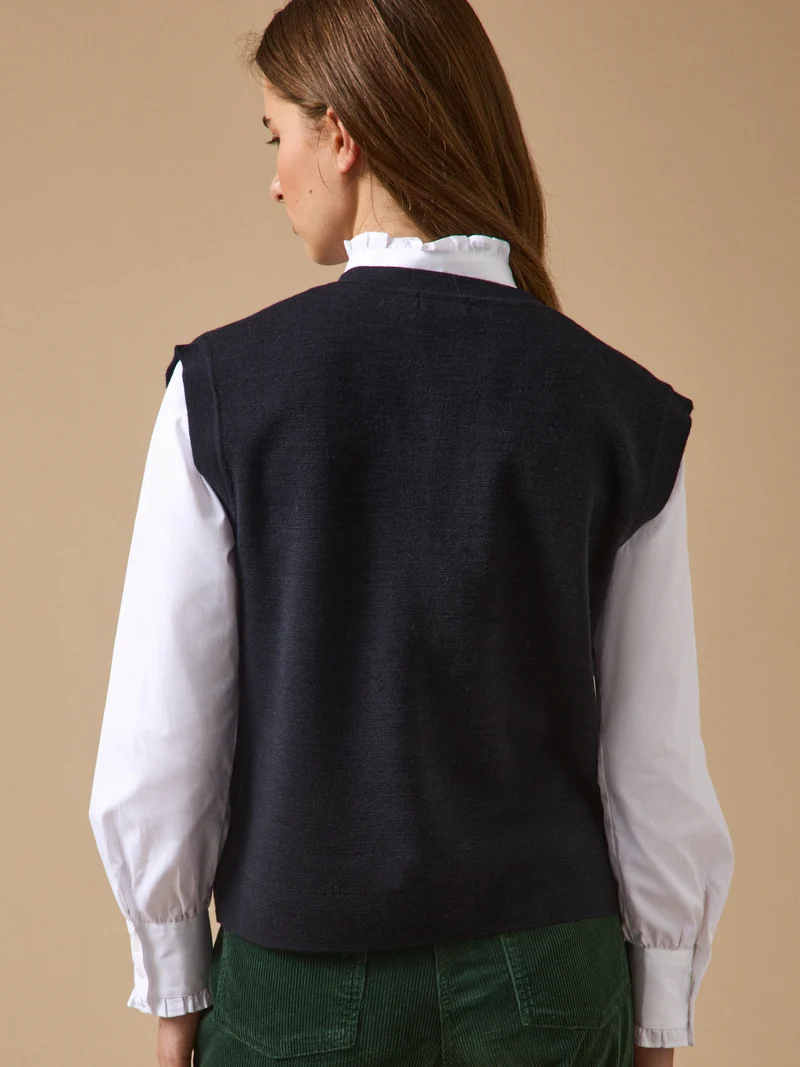 Gestrickter Damen-Cardigan aus Milano-Wolle
