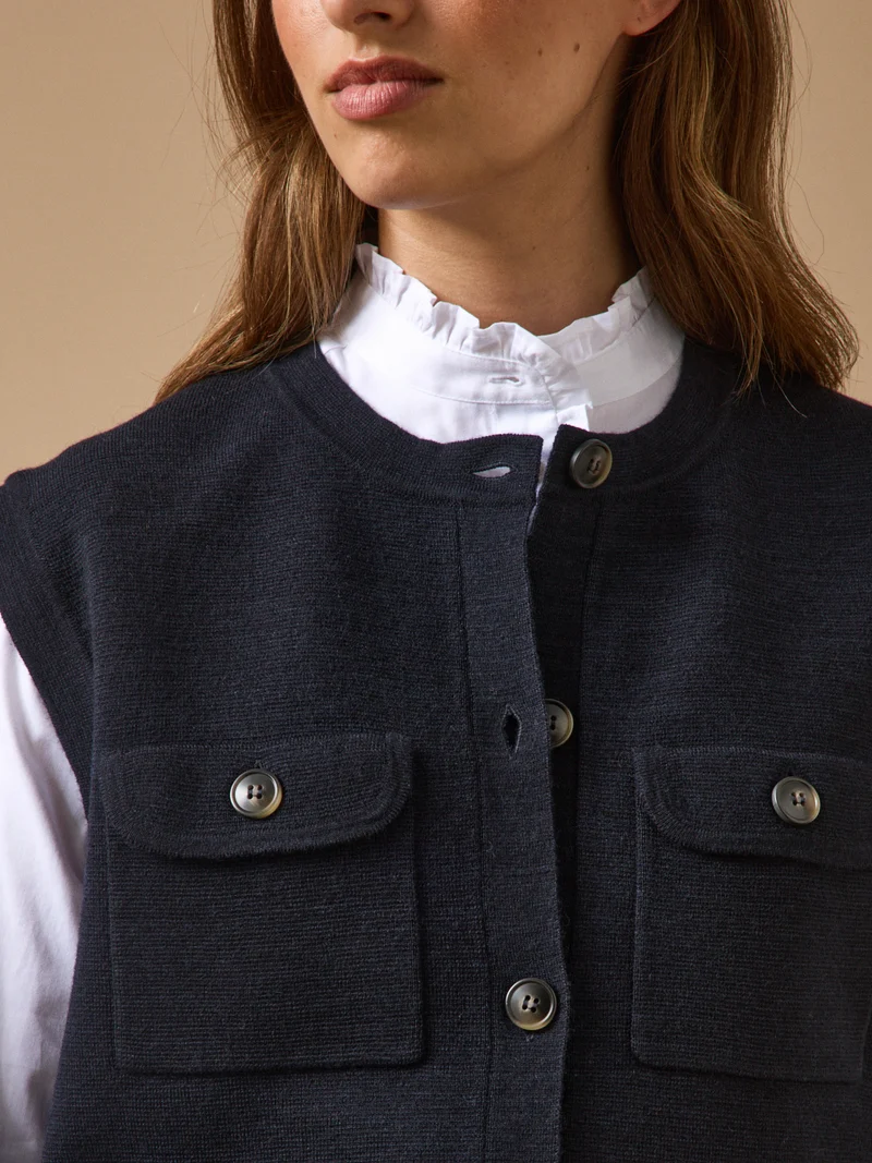 Gestrickter Damen-Cardigan aus Milano-Wolle