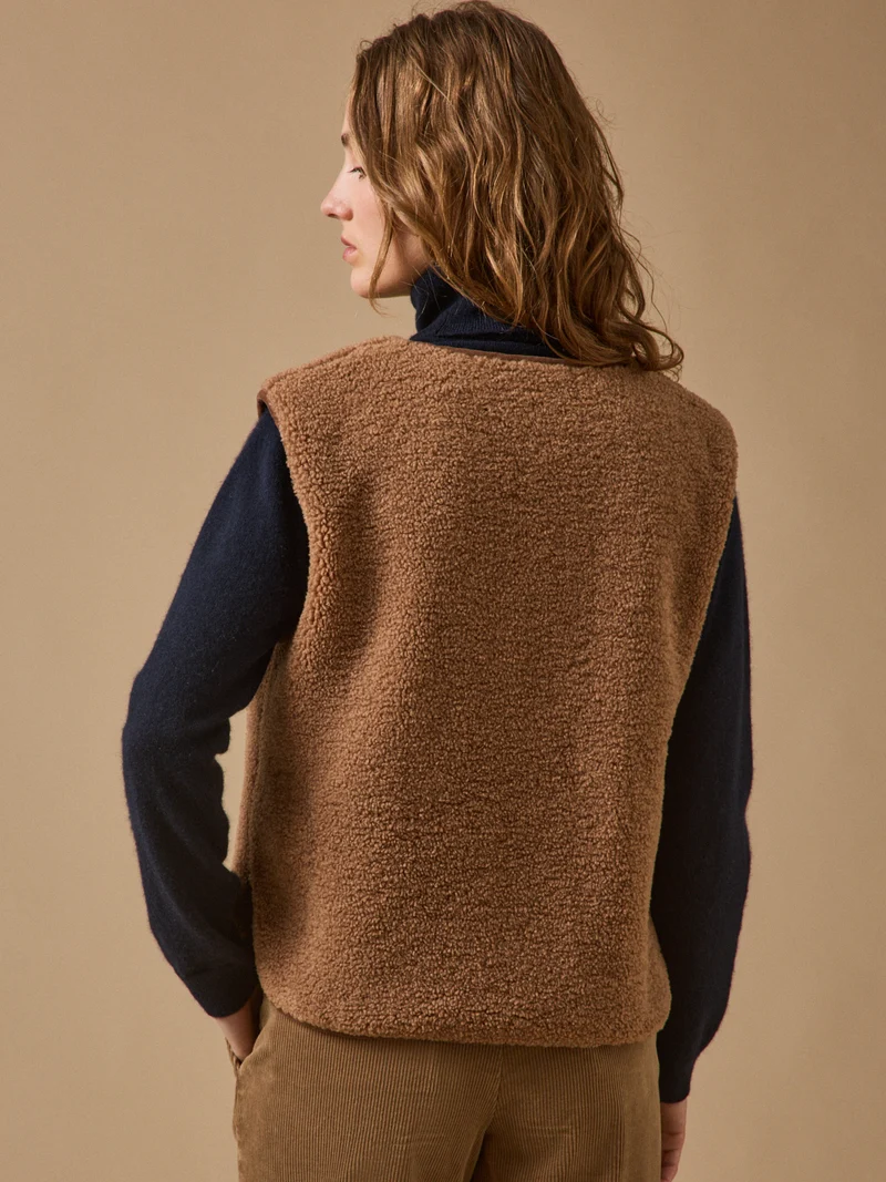 Damenweste aus Sherpa