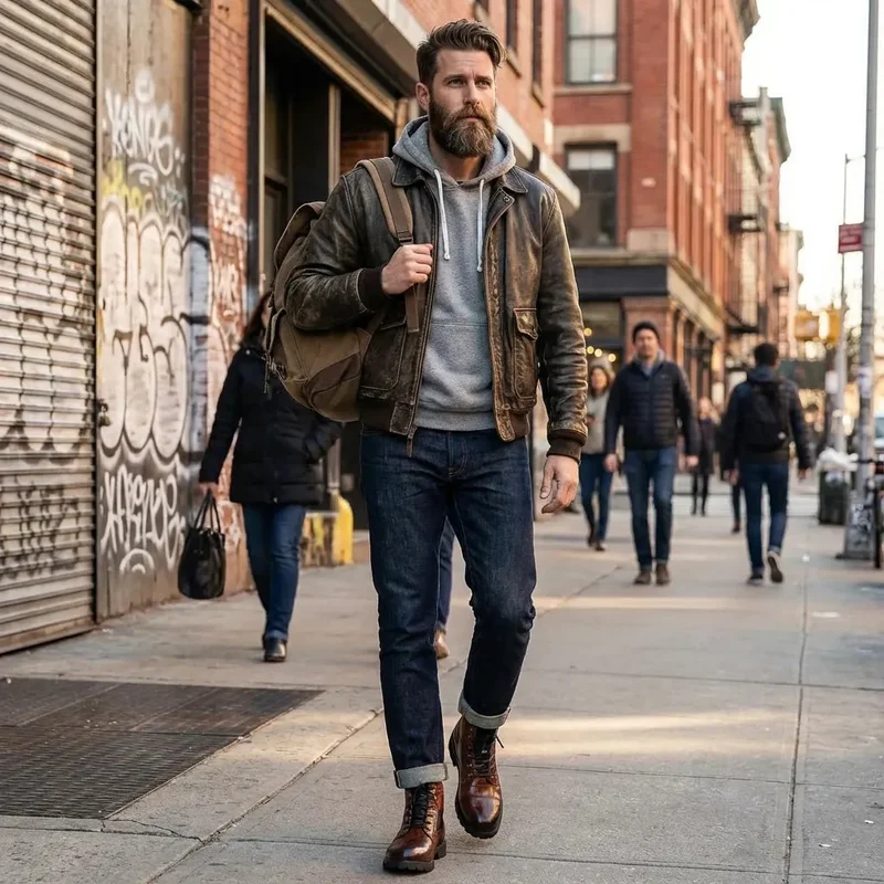 Herren Chelsea Boots in Kroko-Optik | Elegante Stiefeletten mit Gepolstertem Innenfutter | Robuste Freizeitschuhe für Alltag & Business
