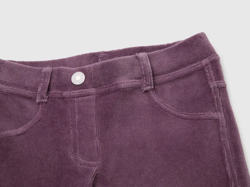 Superenge Chenille-Hosen