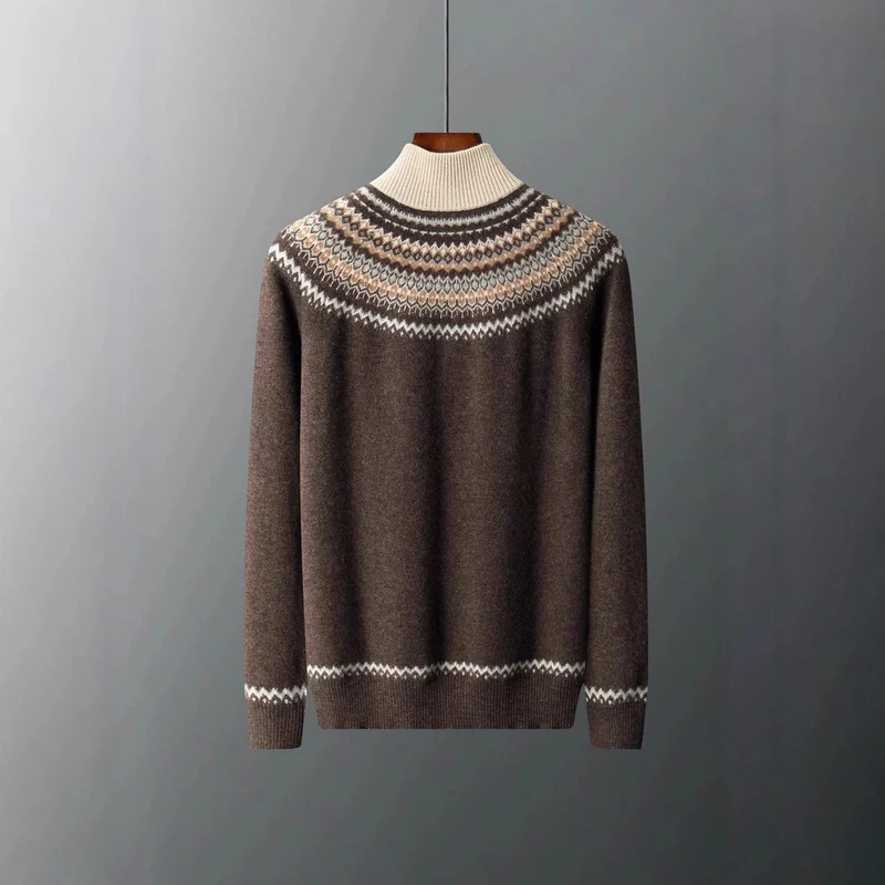 Elegant Cashmere Zip Sweater