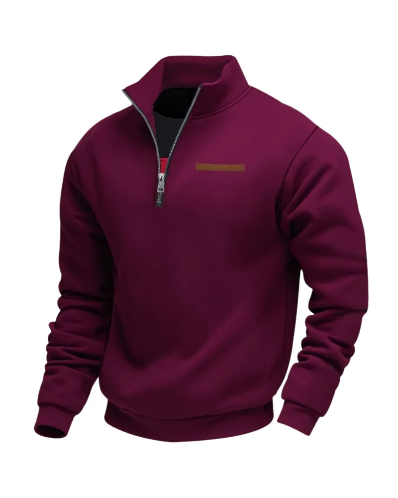 Casual Fleece Zip Sweater