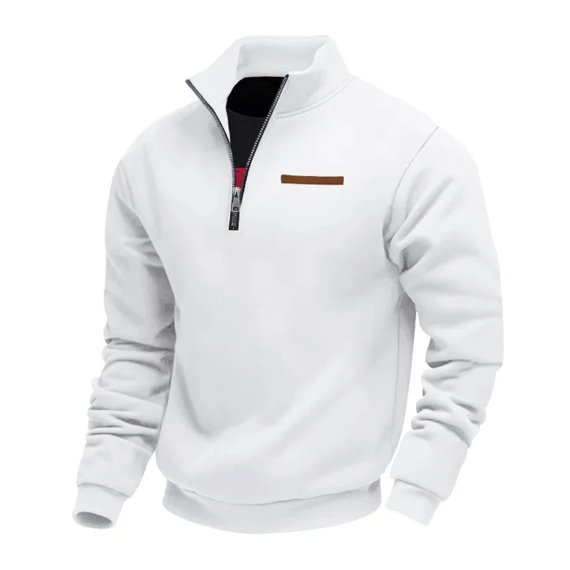 Casual Fleece Zip Sweater
