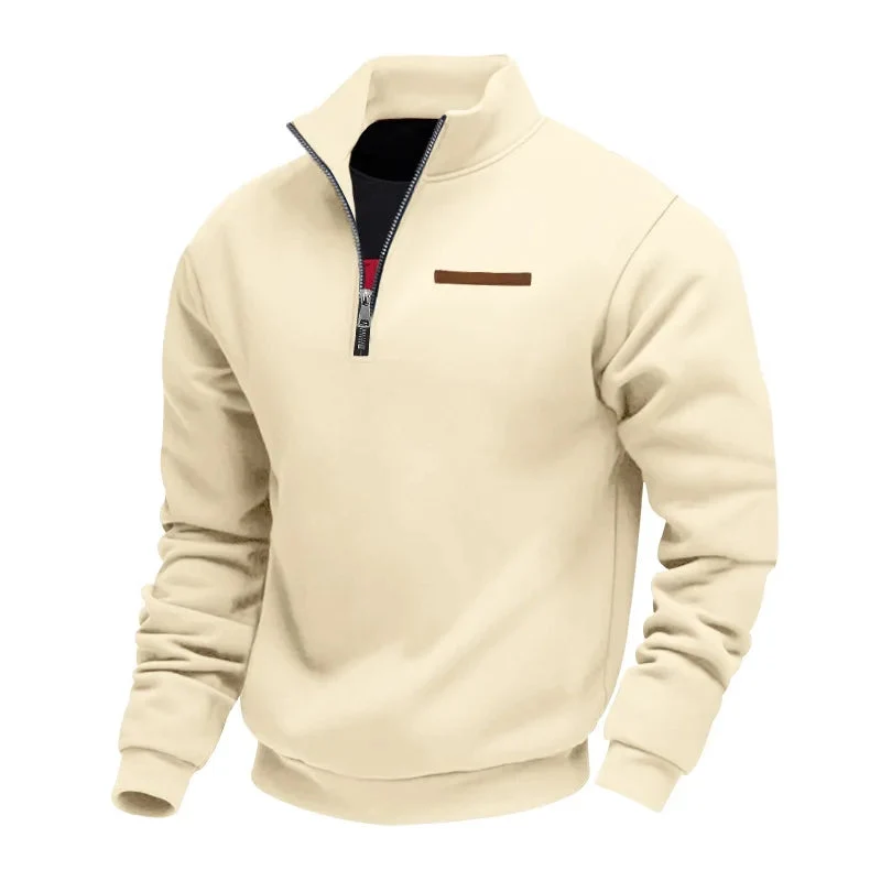 Casual Fleece Zip Sweater