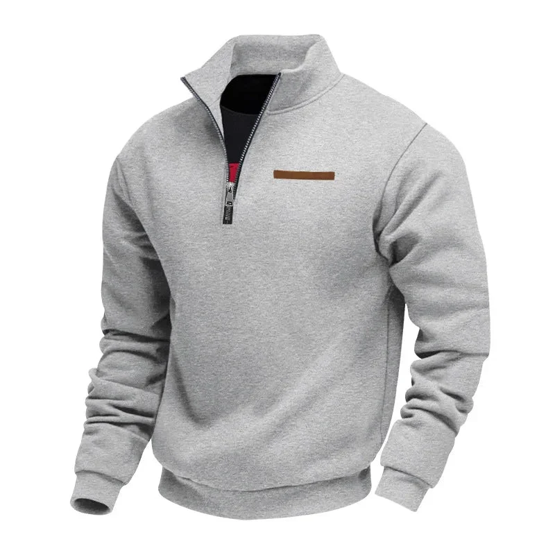Casual Fleece Zip Sweater