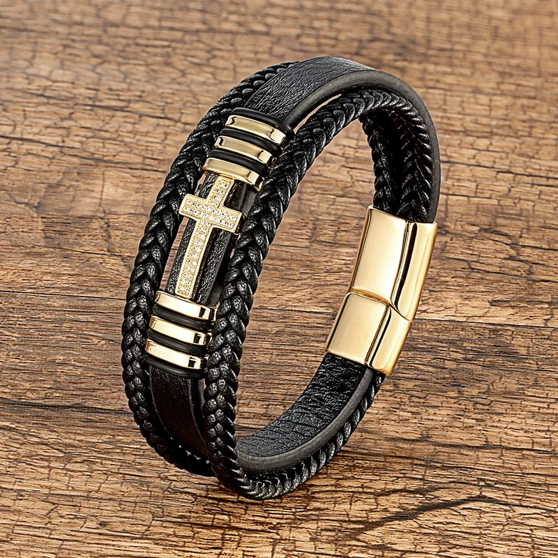 Classic Jesus Cross Charm Bracelet
