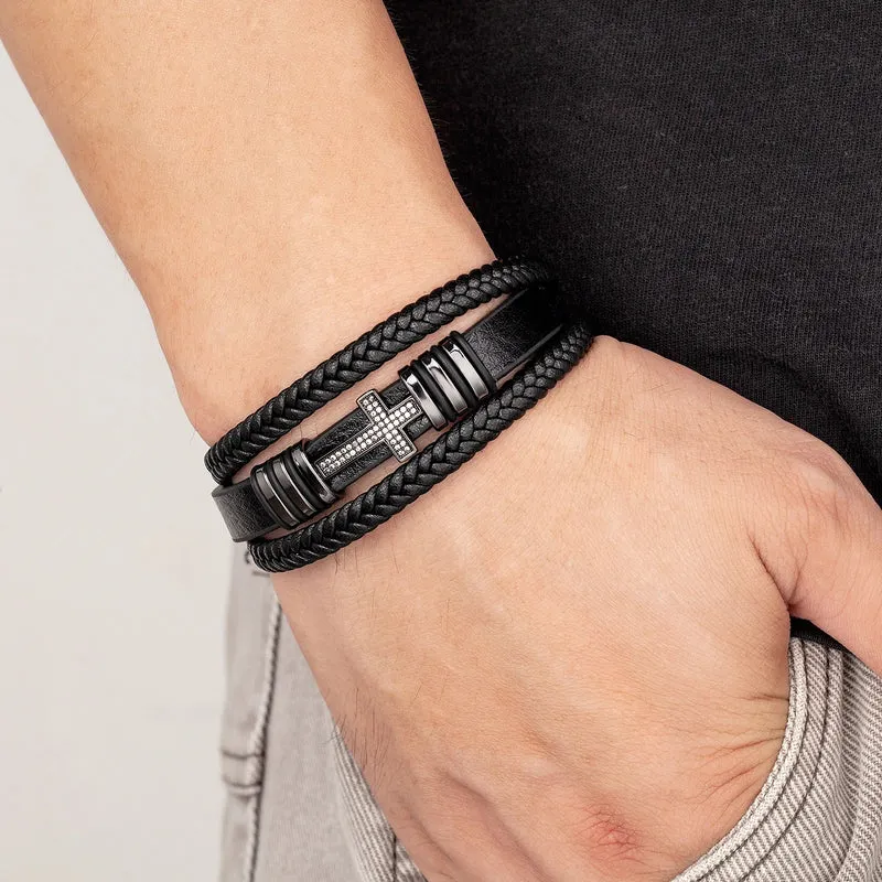 Classic Jesus Cross Charm Bracelet