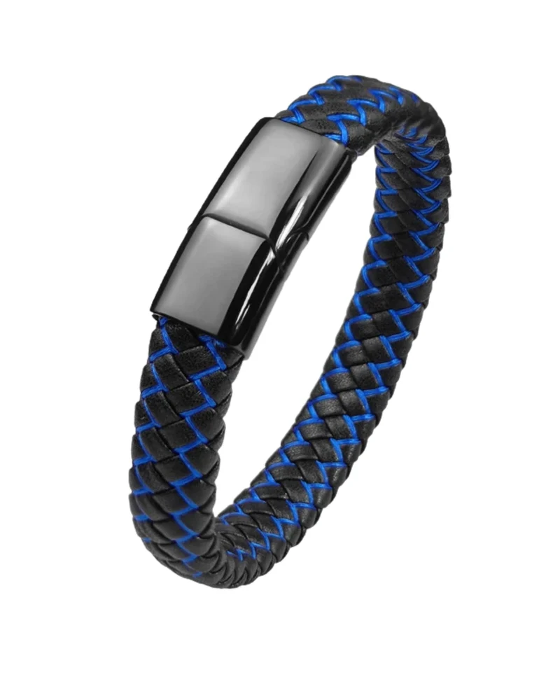 Leather Braided Men's Bracelet