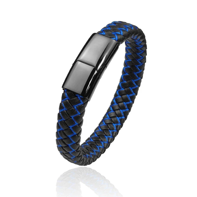 Leather Braided Men's Bracelet