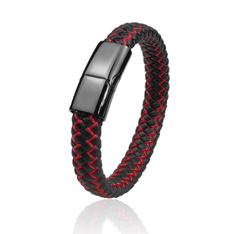 Leather Braided Men's Bracelet