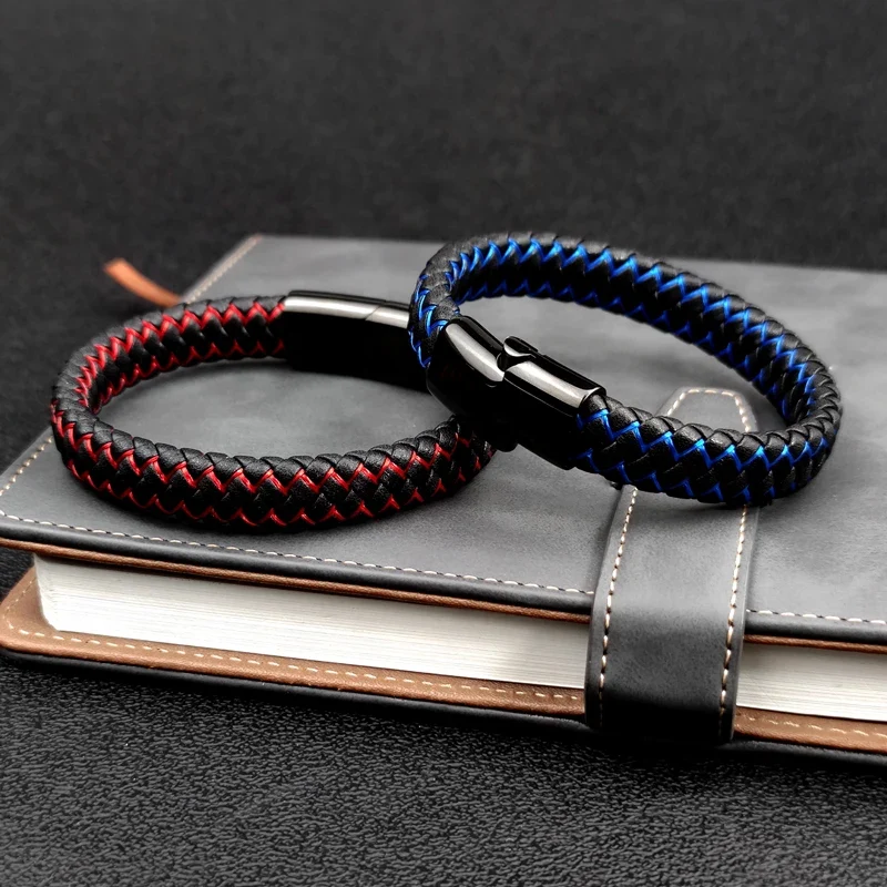 Leather Braided Men's Bracelet