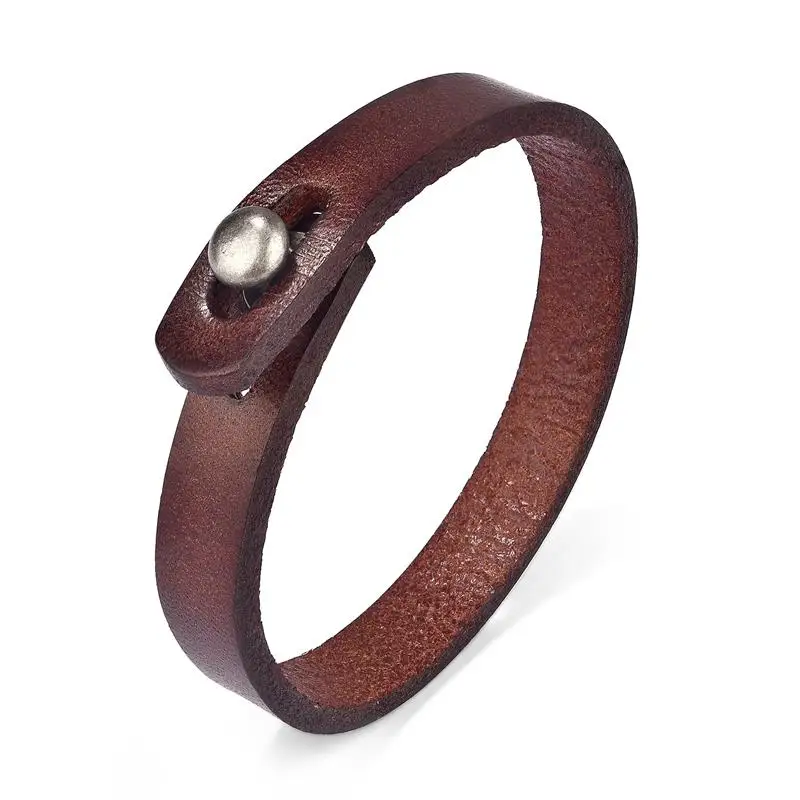 Leather Wrap Men's Bracelet