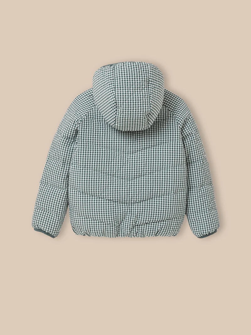 Mädchen-Steppjacke, wendbar, 2-in-1-Effekt