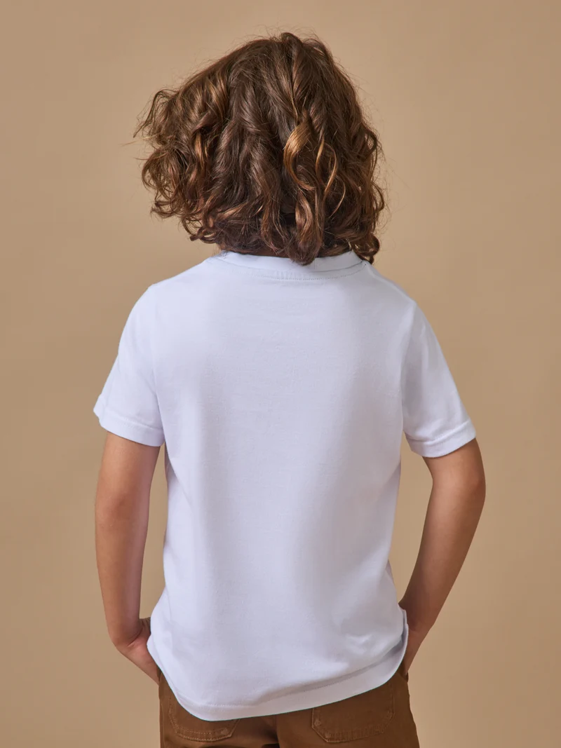 Jungen T-Shirt mit Druckmotiv – Bio-Baumwolle