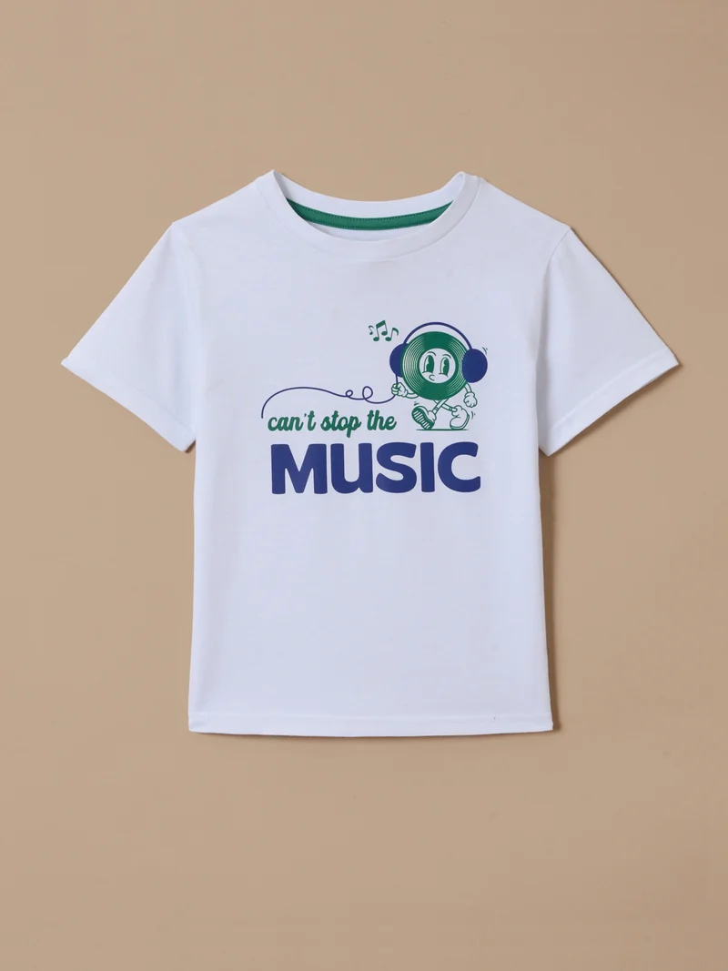 Jungen T-Shirt mit Druckmotiv – Bio-Baumwolle