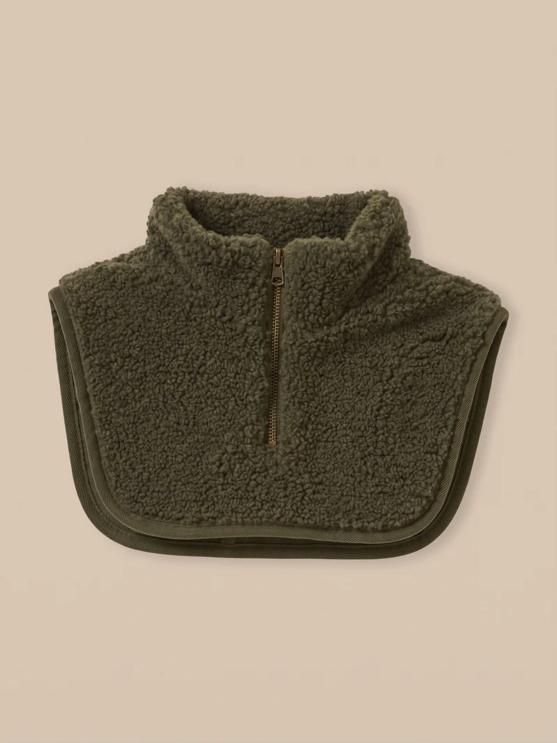 Jungen-Kragen aus Sherpa, abnehmbar.