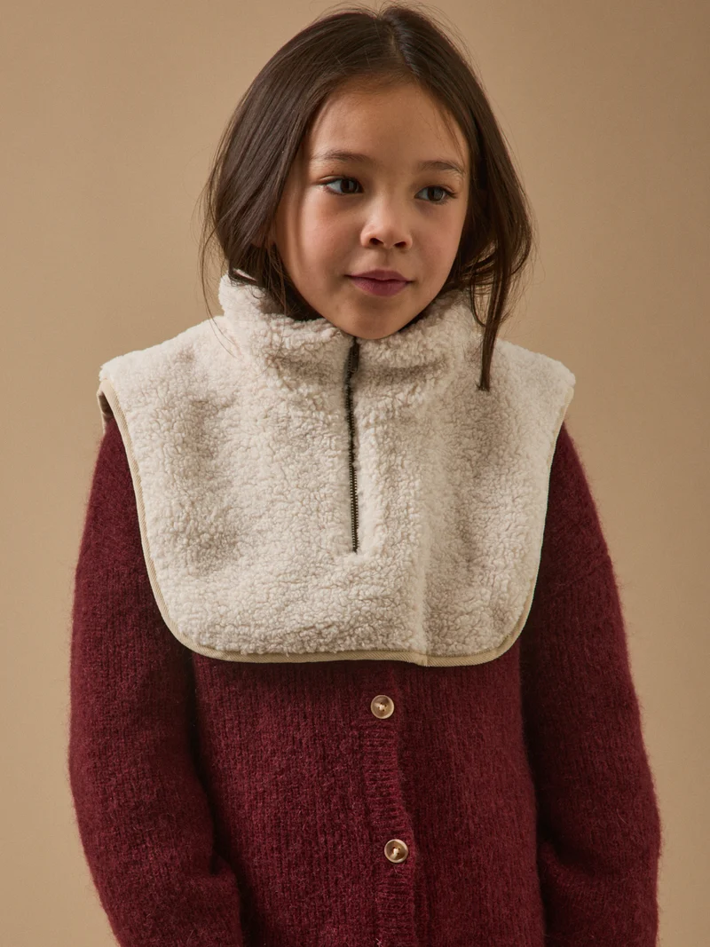 Kinderkragen aus Sherpa-Fleece