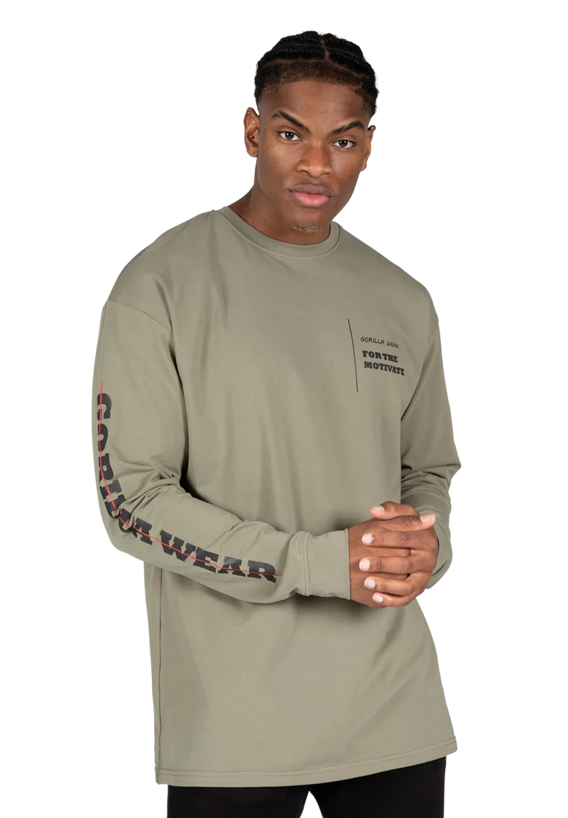 Boise Oversized Long Sleeve - Army Green