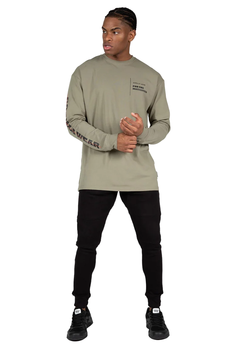Boise Oversized Long Sleeve - Army Green