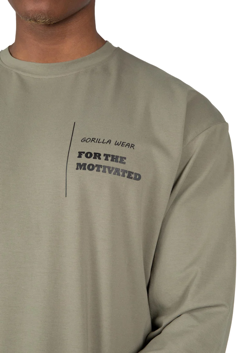 Boise Oversized Long Sleeve - Army Green