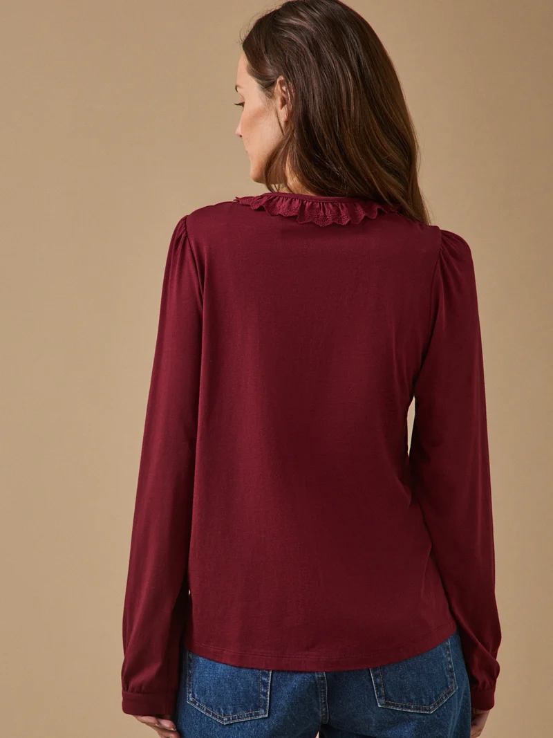 Damenbluse aus Bio-Baumwolle und Modal