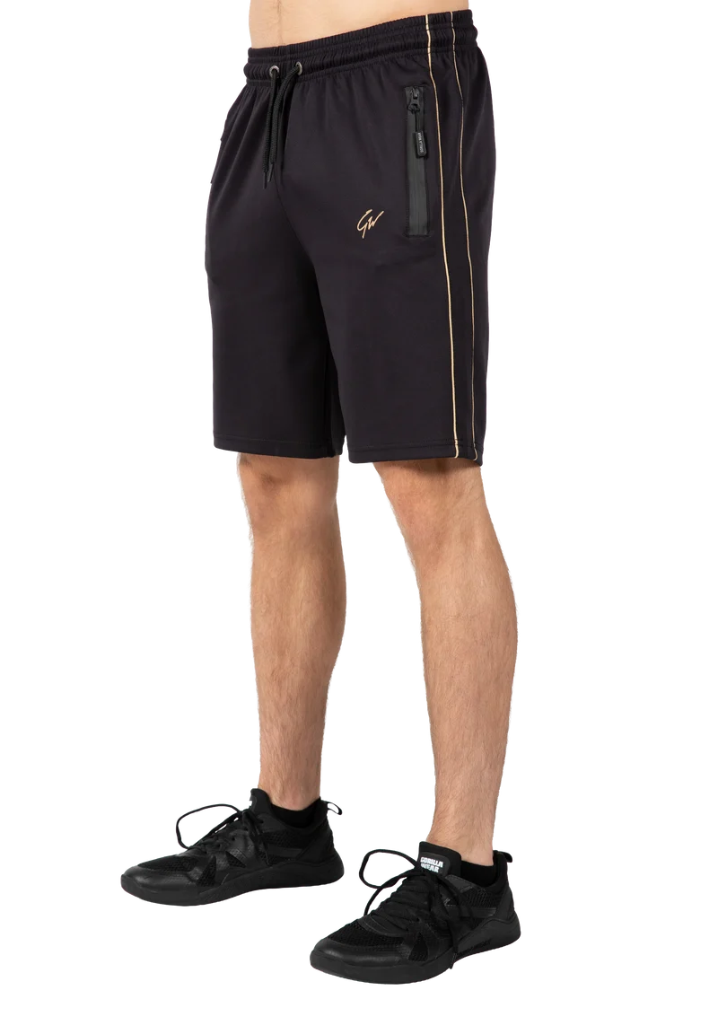 Wenden Track Shorts - Black/Gold