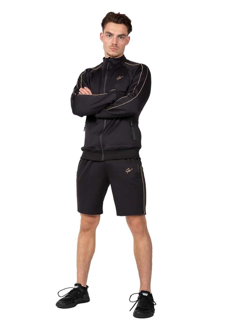 Wenden Track Shorts - Black/Gold