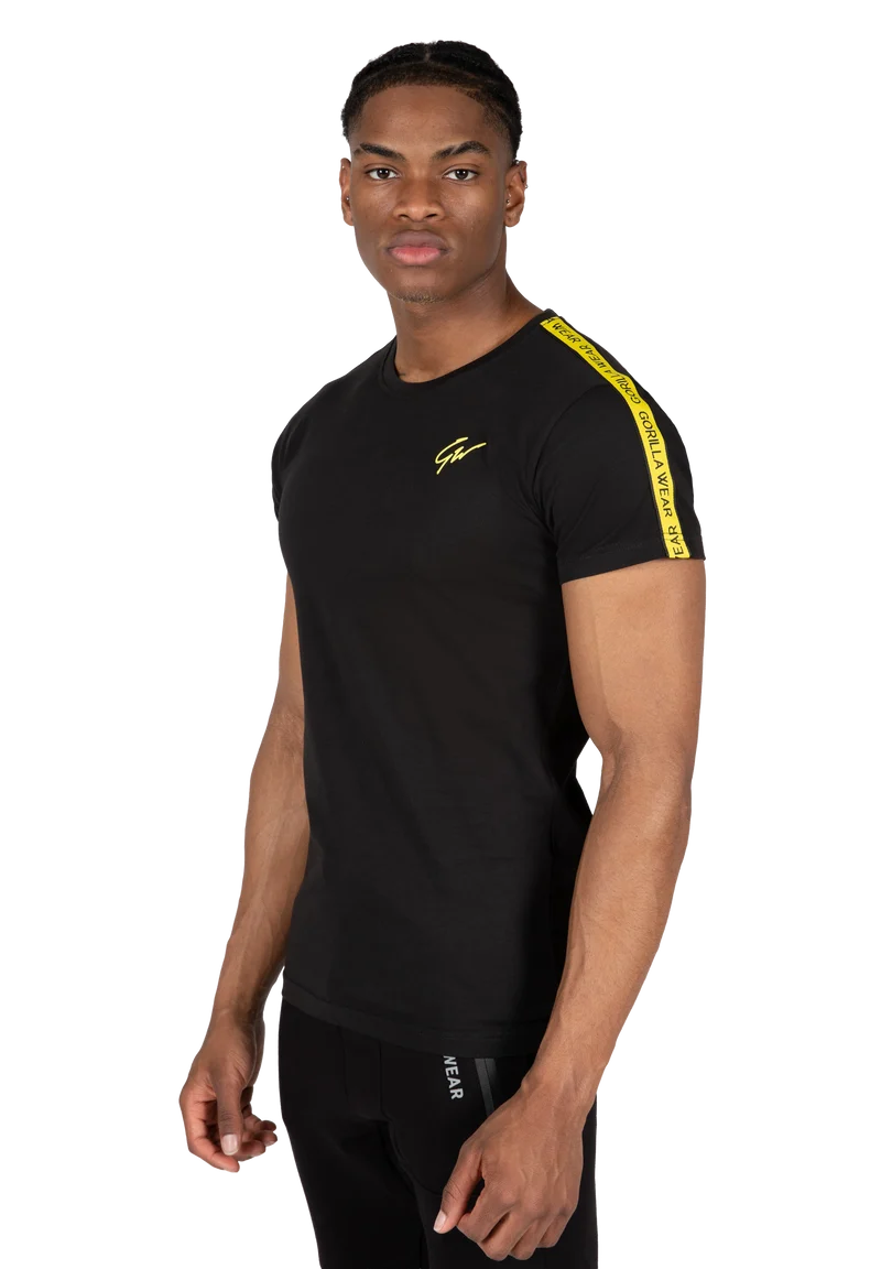 Chester T-shirt - Black/Yellow
