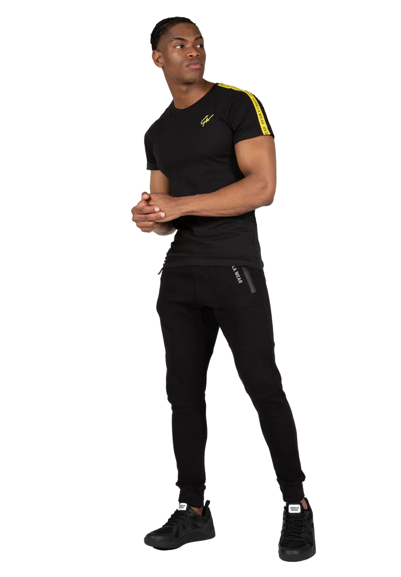 Chester T-shirt - Black/Yellow