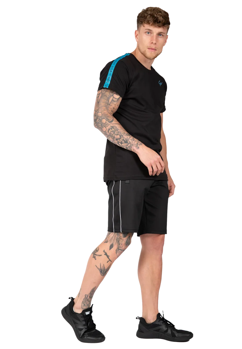 Chester T-shirt - Black/Blue