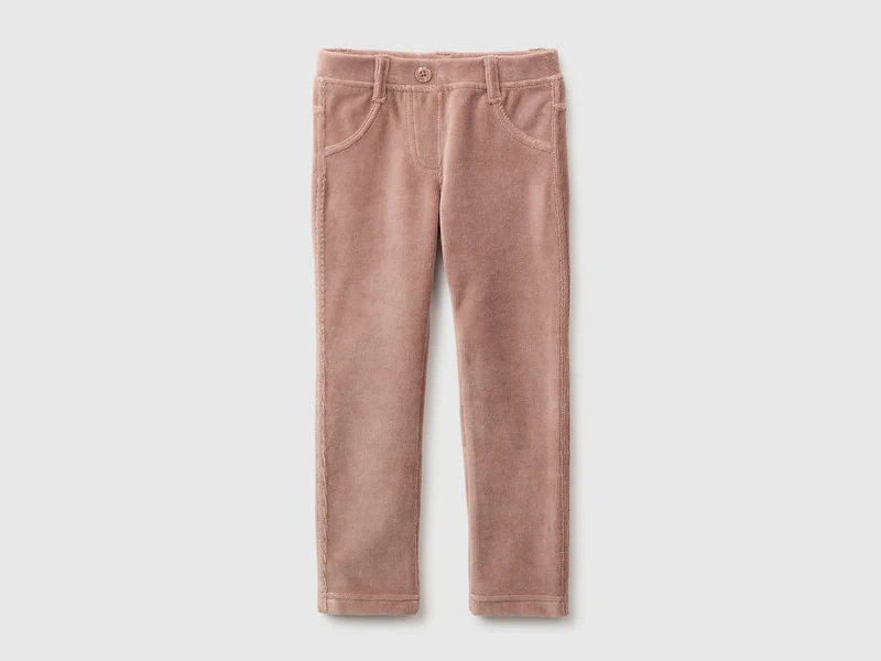 Gerippte Chenille-Hose