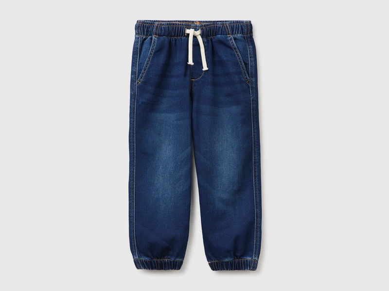 Jogginghose in Denim-Optik