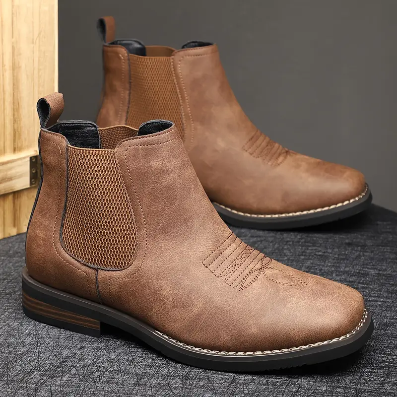 Elegant Leather Men's Boots