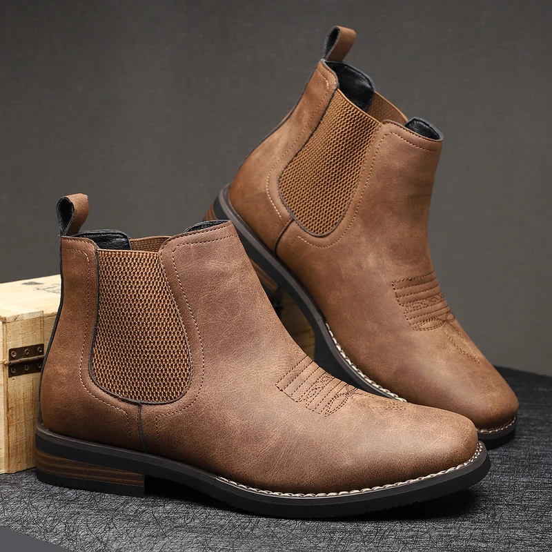 Elegant Leather Men's Boots
