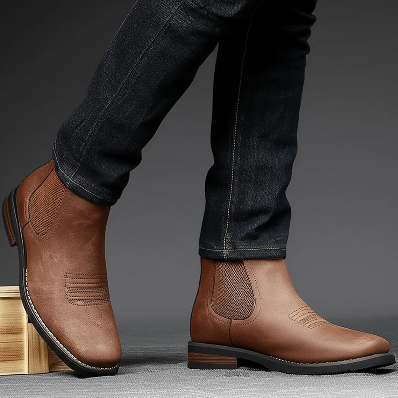Elegant Leather Men's Boots