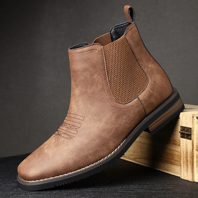 Elegant Leather Men's Boots
