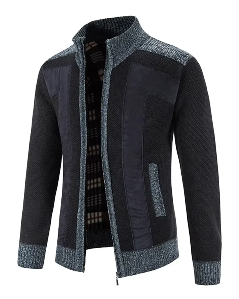 Elegant Zip Knit Cardigan