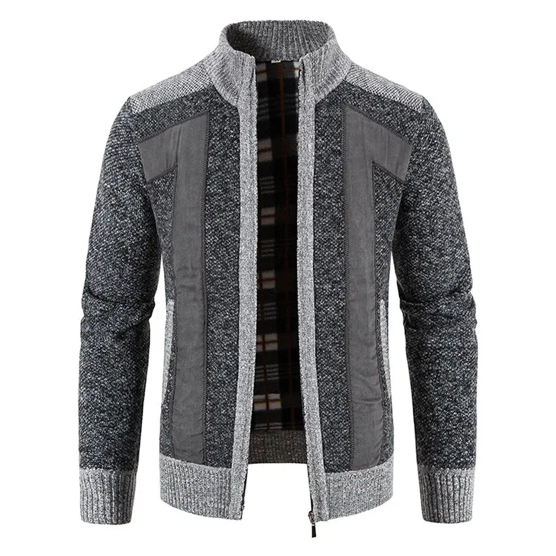 Elegant Zip Knit Cardigan