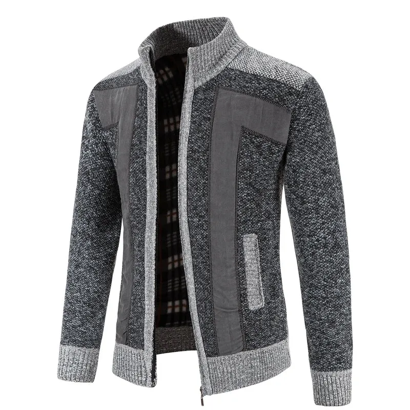 Elegant Zip Knit Cardigan