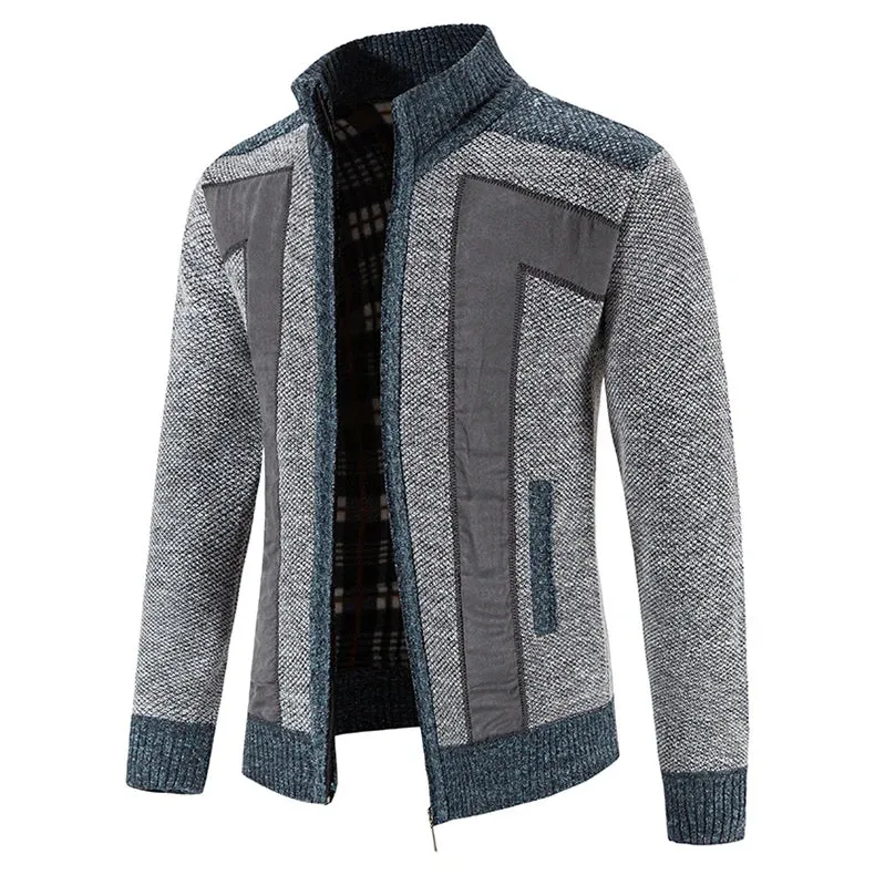 Elegant Zip Knit Cardigan