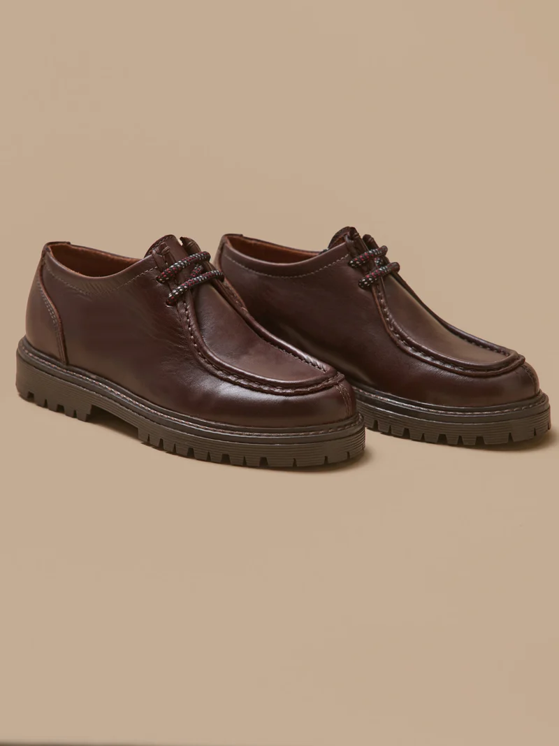 Jungen-Schnürschuhe aus Leder