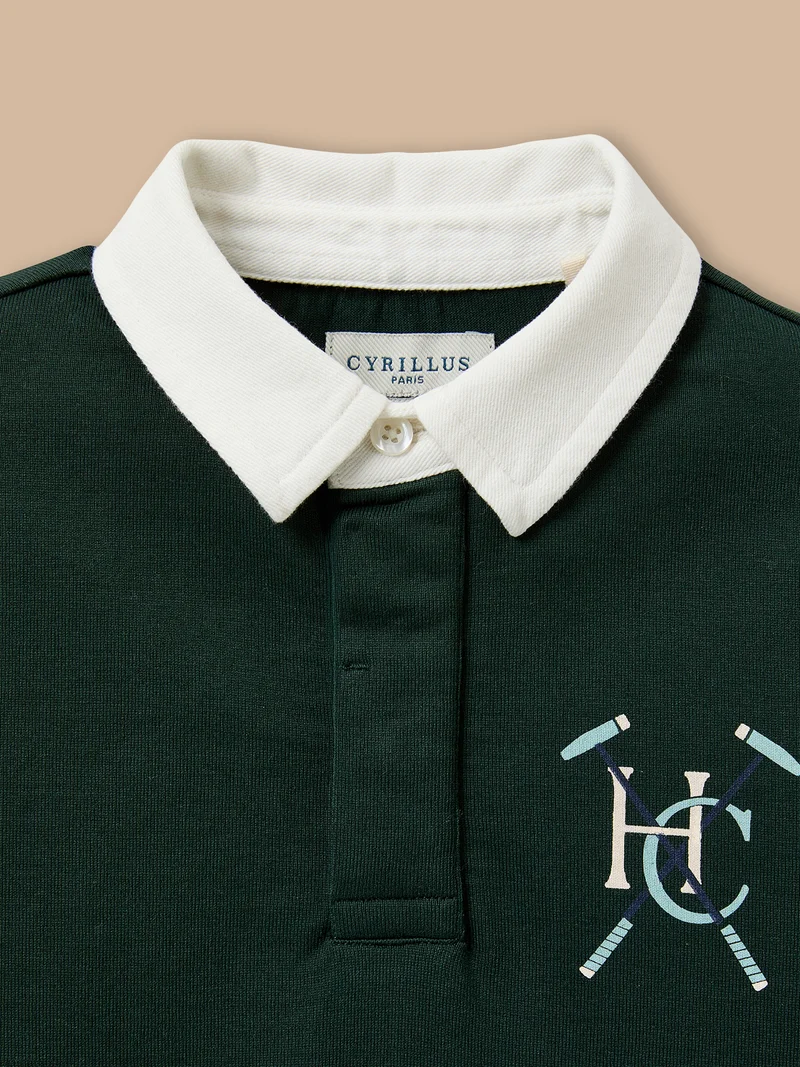 Jungen-Rugby-Poloshirt